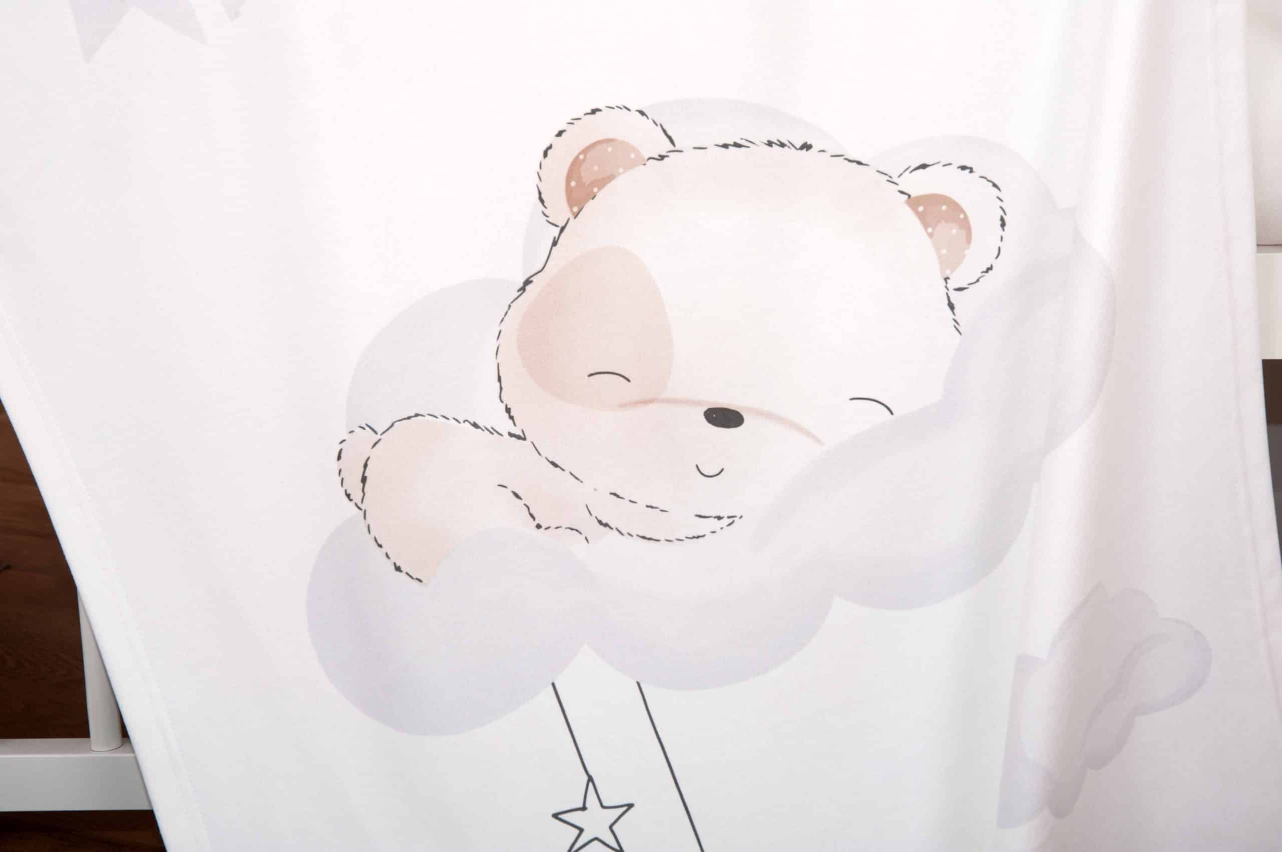 Sleeping Little Bear Motiv Polyester Weiß 75 x 100cm Herding Baby-Fleecedecke 
