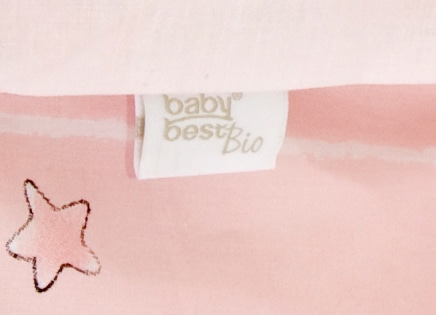 Produktbild Babybettwäsche Sweet Puppy rosa Etikett