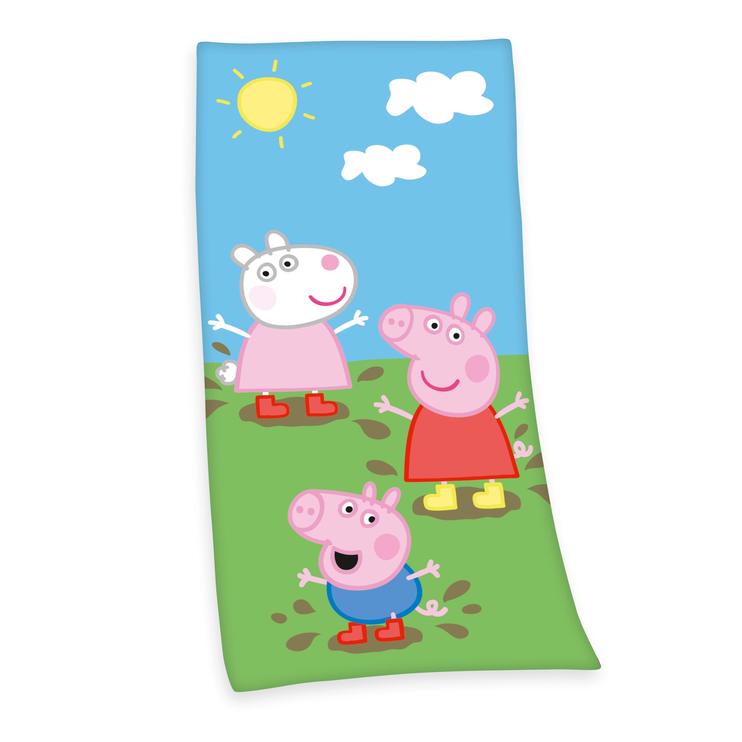 Jungen Offiziell Charakter Poncho Kapuzen Handtuch Peppa Pig 