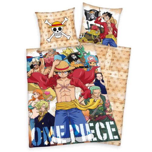 Produktbild Bettwäsche One Piece Anime Mehrfarbig Bettwäsche Vorderseite Rückseite
