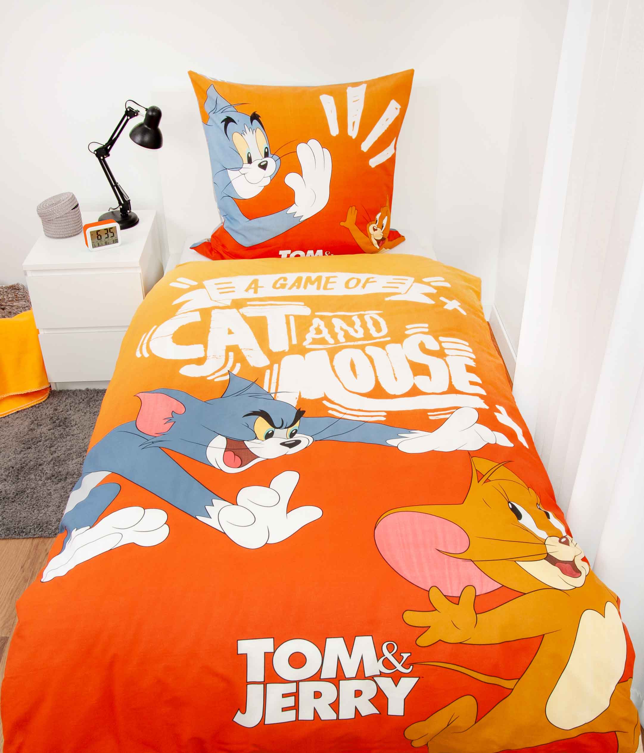 Tom and Jerry Kinderbettwäsche 135x200 cm 