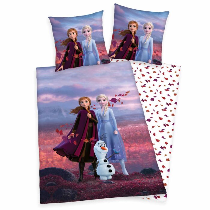 Produktbild Bettwäsche Disney die Eiskönigin 2 rot blau ganze Bettwäsche