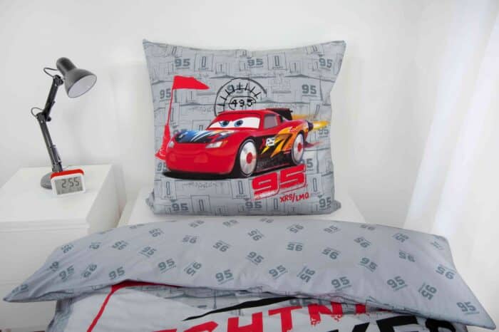 Produktbild Bettwäsche Disney Cars rot grau Kissen