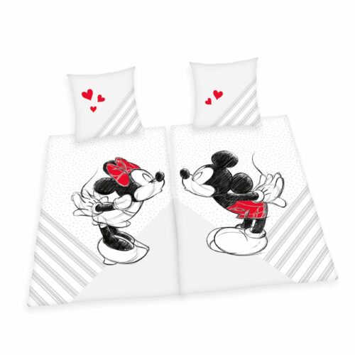 Produktbild Partnerbettwäsche Mickey & Minnie Mouse ganze Bettwäsche