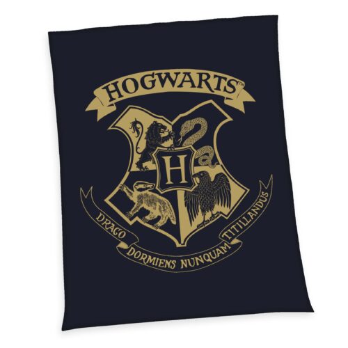 Produktbild Harry Potter Decke Dunkelblau 150x200