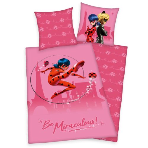 Produktbild Miraculous Kinderbettwäsche Bettwäsche rosa 135x200