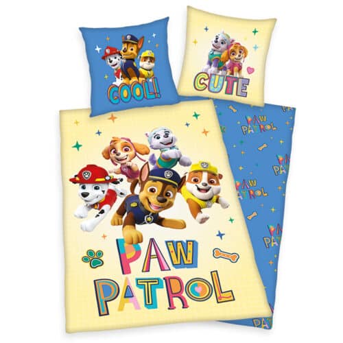 Produktbild Paw Patrol Kinderbettwäsche blau gelb