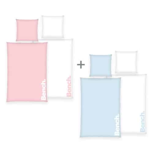 Produktbild Produktset Bench Bettwäsche blau + rosa